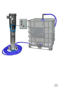 Автоматизированная станция мойки еврокубов,   с вращающейся головкой